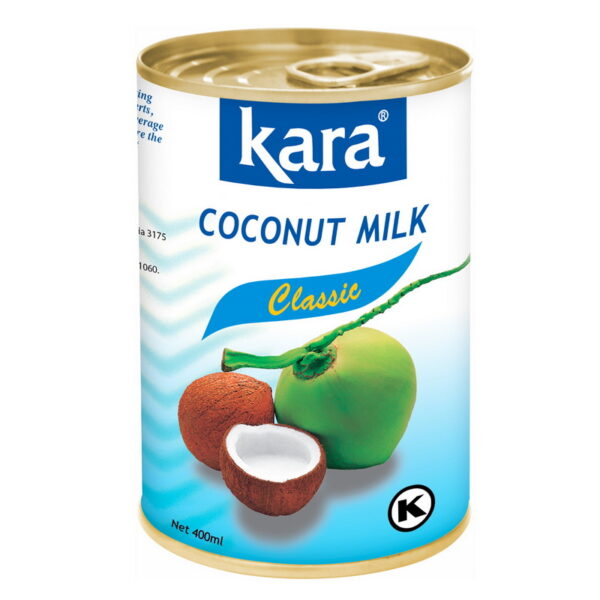 COCONUT MILK CLASSIC 17% FAT EASY OPEN CAN KARA 400ml