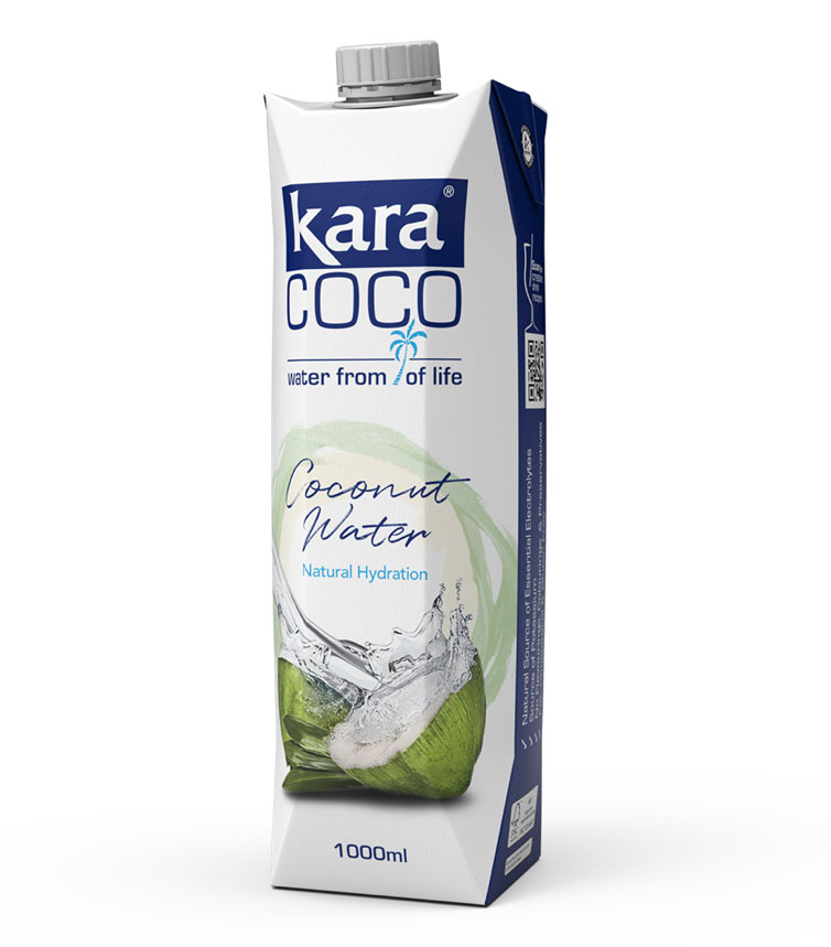 COCONUT WATER 100% NATURAL KARA COCO 1LT - Image 1