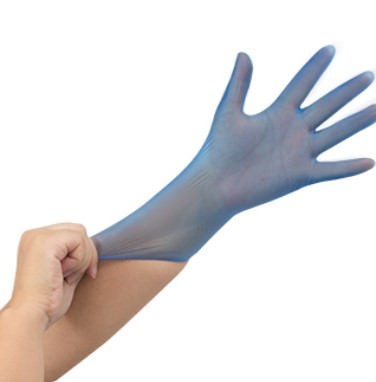 GLOVES DISPOSABLE BLUE VINYL SMALL POWDER FREE(S/M/L)